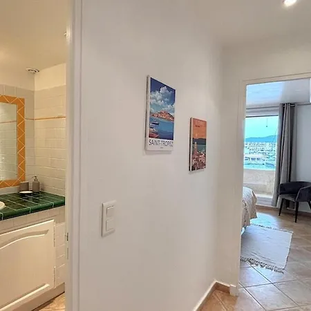 Lägenhet Les Tropeziennes - Chic Triplex Balcon Vue Marina Cogolin